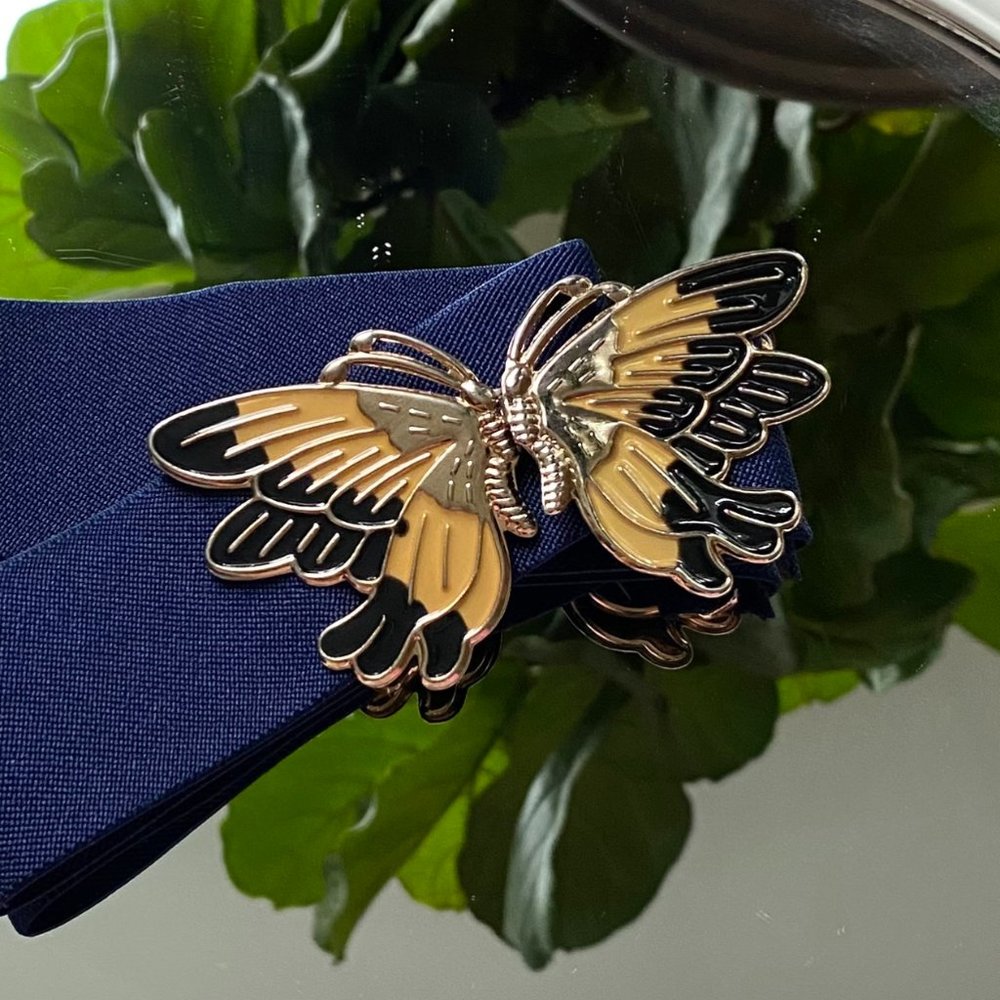 VINTAGE || ENAMEL BUTTERFLY BELT